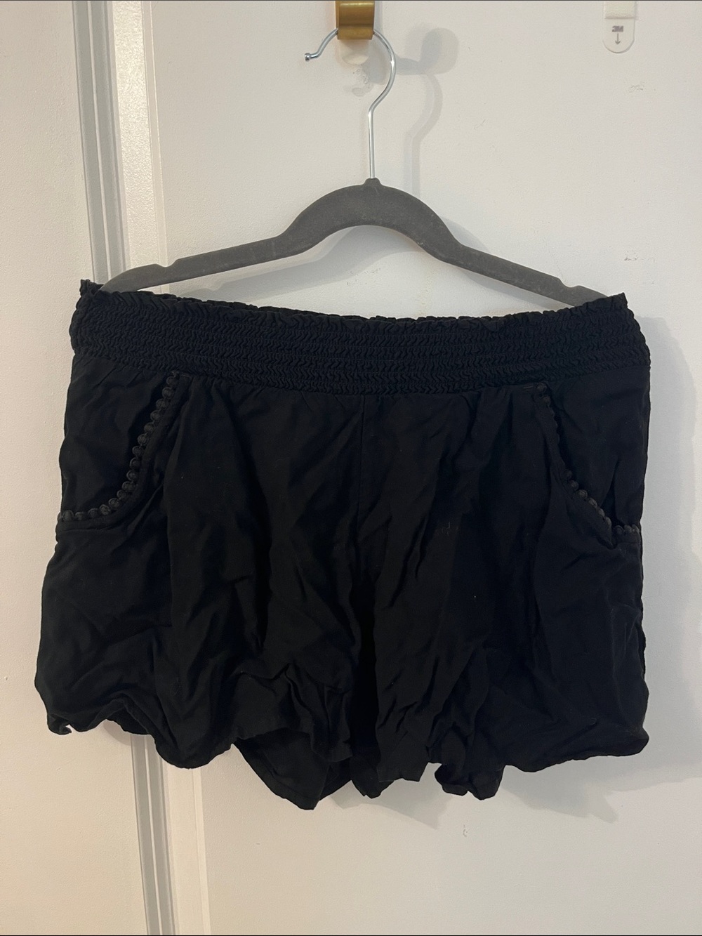 Cat & Jack Black Smocked Waist Girls' Shorts